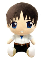 EVANGELION NEW MOVIE - SHINJI UNIFORM SITTING PLUSH 12" H - Great Eastern Entertainment