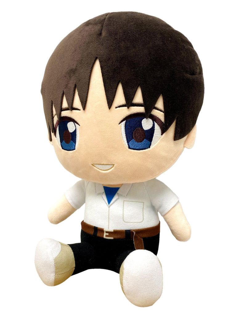 EVANGELION NEW MOVIE - SHINJI UNIFORM SITTING PLUSH 12" H - Great Eastern Entertainment