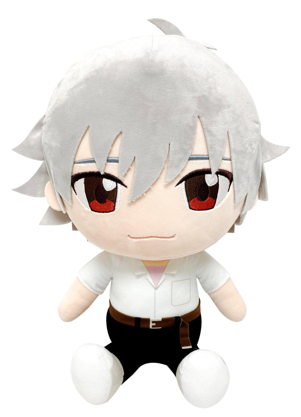 EVANGELION NEW MOVIE - KAWORU UNIFORM SITTING PLUSH 12" H - Great Eastern Entertainment