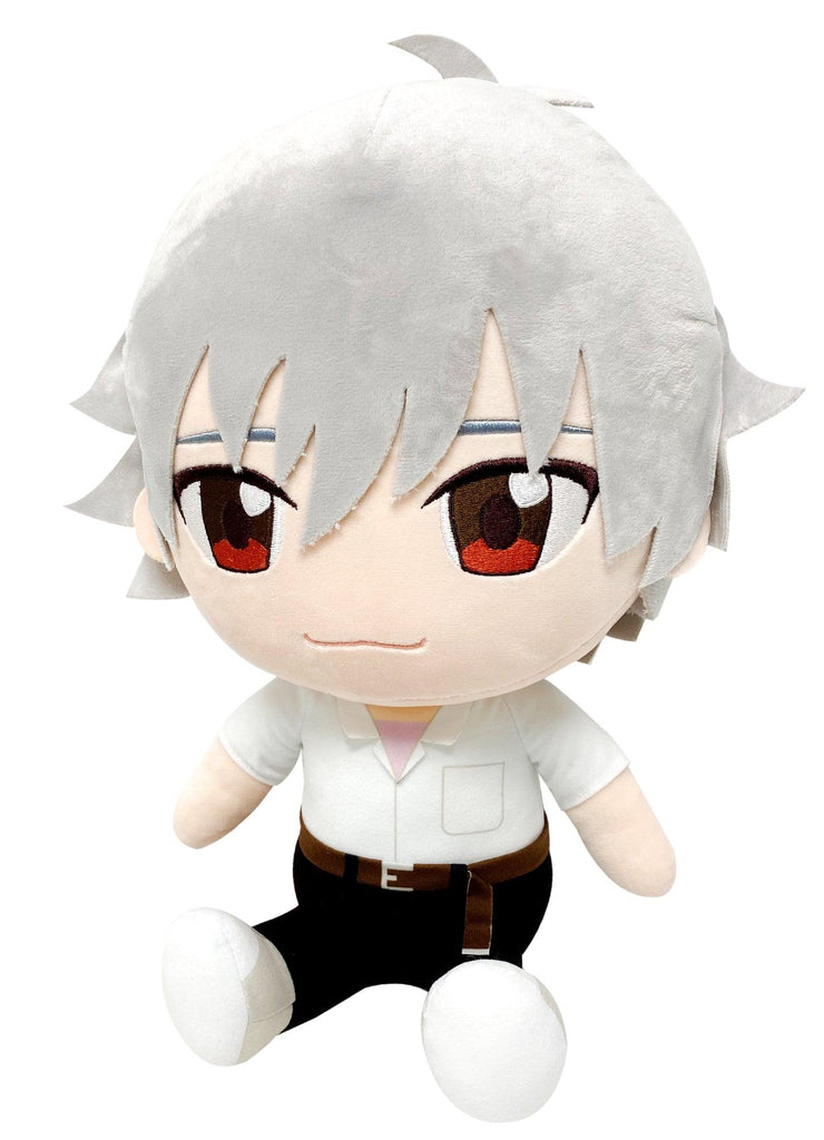 EVANGELION NEW MOVIE - KAWORU UNIFORM SITTING PLUSH 12" H - Great Eastern Entertainment