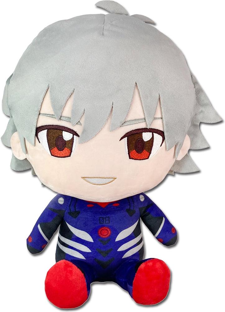 EVANGELION NEW MOVIE - KAWORU PLUG SUIT SITTING PLUSH 12"H - Great Eastern Entertainment