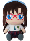 Evangelion New Movie- Mari Makinami (School Uniform) Sitting Plush 12"H
