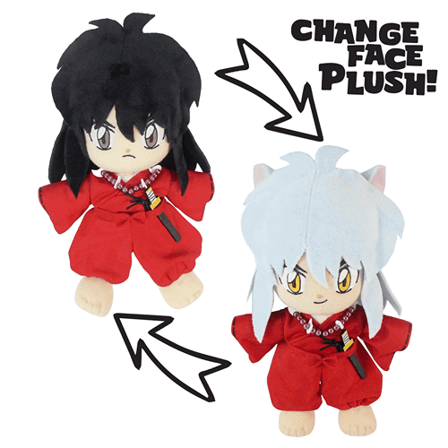Inuyasha - Inuyasha (Face Changing) Plush 8"H