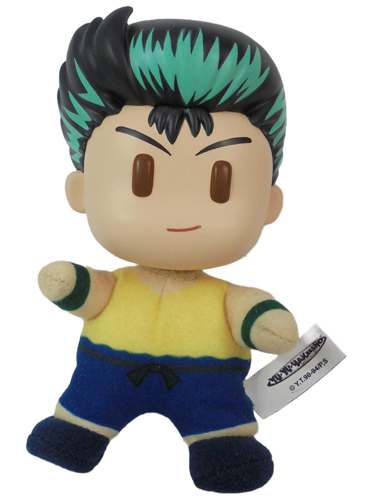 Yu Yu Hakusho - Yusuke Urameshi Plastic Head Movable Plush 4.5"H - GE 472121 - Great Eastern Entertainment