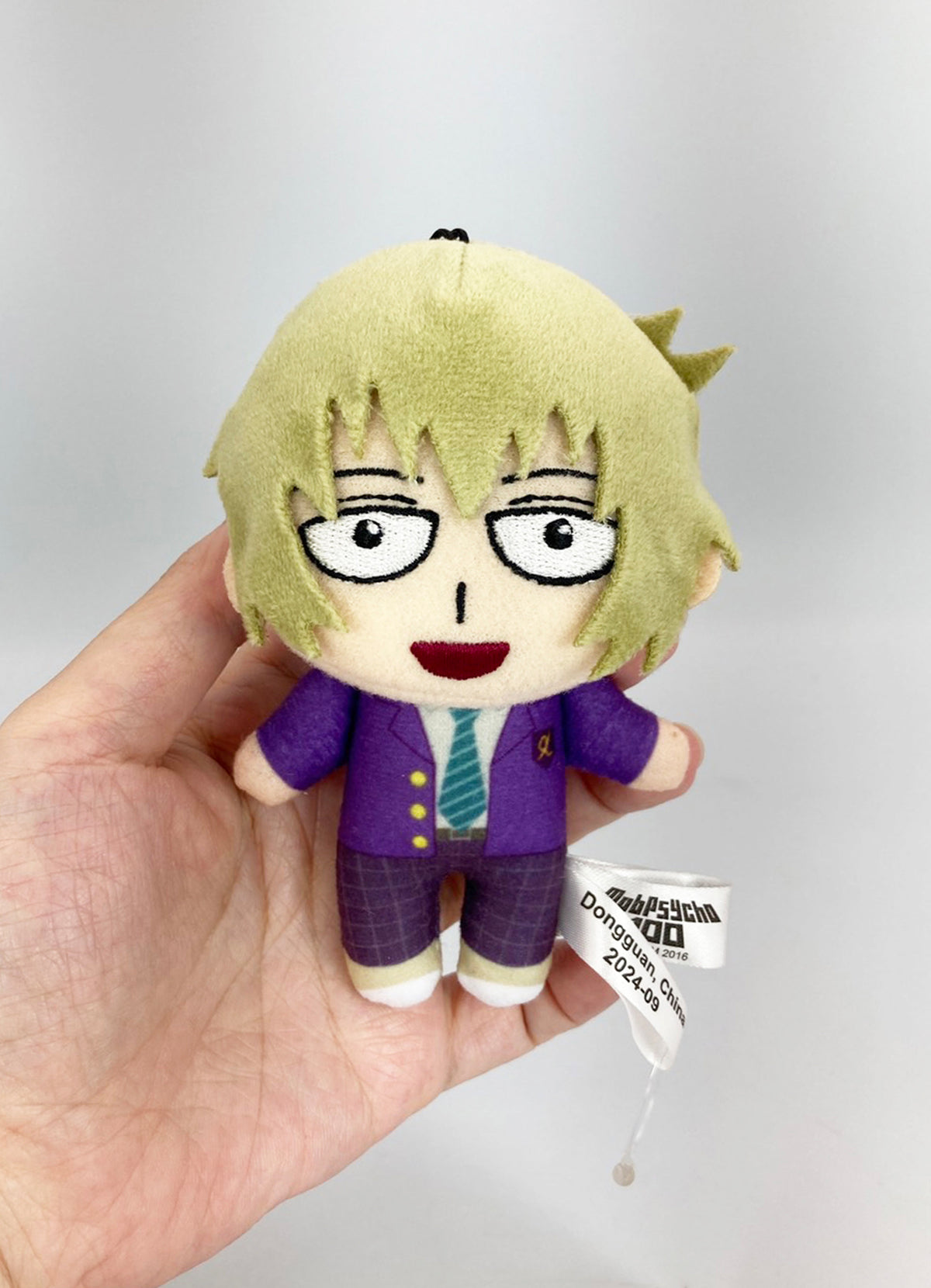 Mob Psycho 100 - Teruki Hanazawa Mini Plush w/ Hook Spring 4.5" H