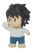 DEATH NOTE - L WITH CUP 2 PLASTIC HEAD MOVABLE PLUSH 4.5"H - Great Eastern Entertainment