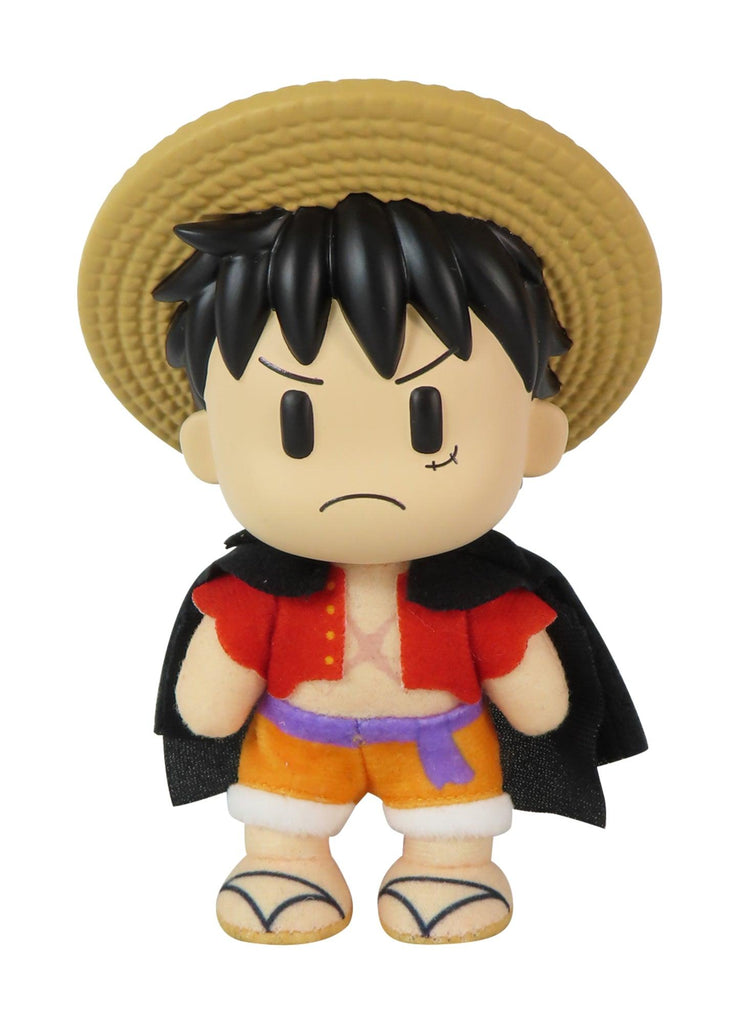 ONE PIECE - LUFFY ONIGASHIMA PLASTIC HEAD MOVABLE VER PLUSH 4.5"H - Great Eastern Entertainment