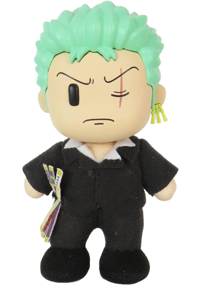 ONE PIECE - ZORO DRESS ROZA PLASTIC HEAD MOVABLE VER PLUSH 4.5"H - Great Eastern Entertainment
