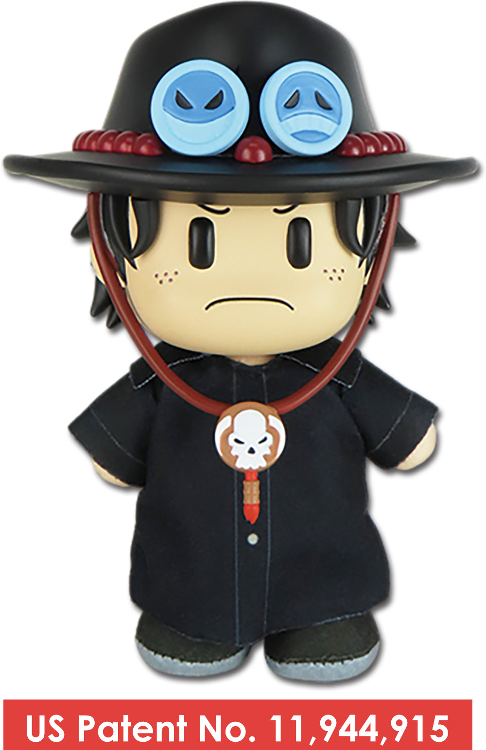 One Piece: Portgas D. Ace (Drum Island Arc) Figurekey Plush 4.5" H