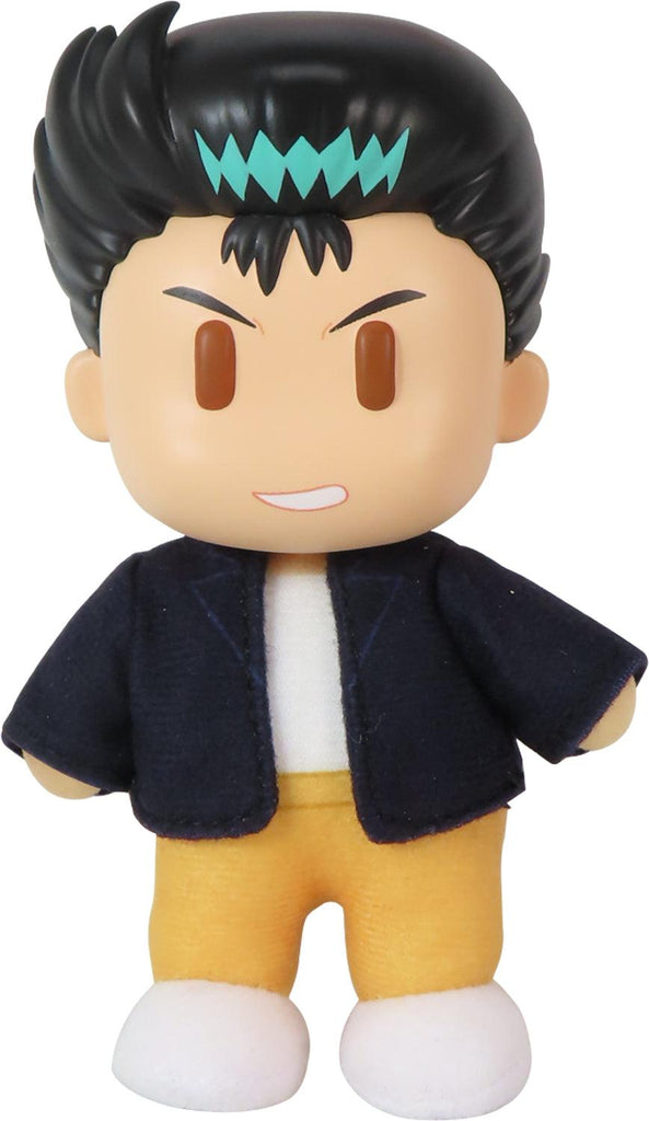 YU YU HAKUSHO - KUWABARA 3 PLASTIC HEAD MOVABLE PLUSH 4.5"H - GE 472358 - Great Eastern Entertainment