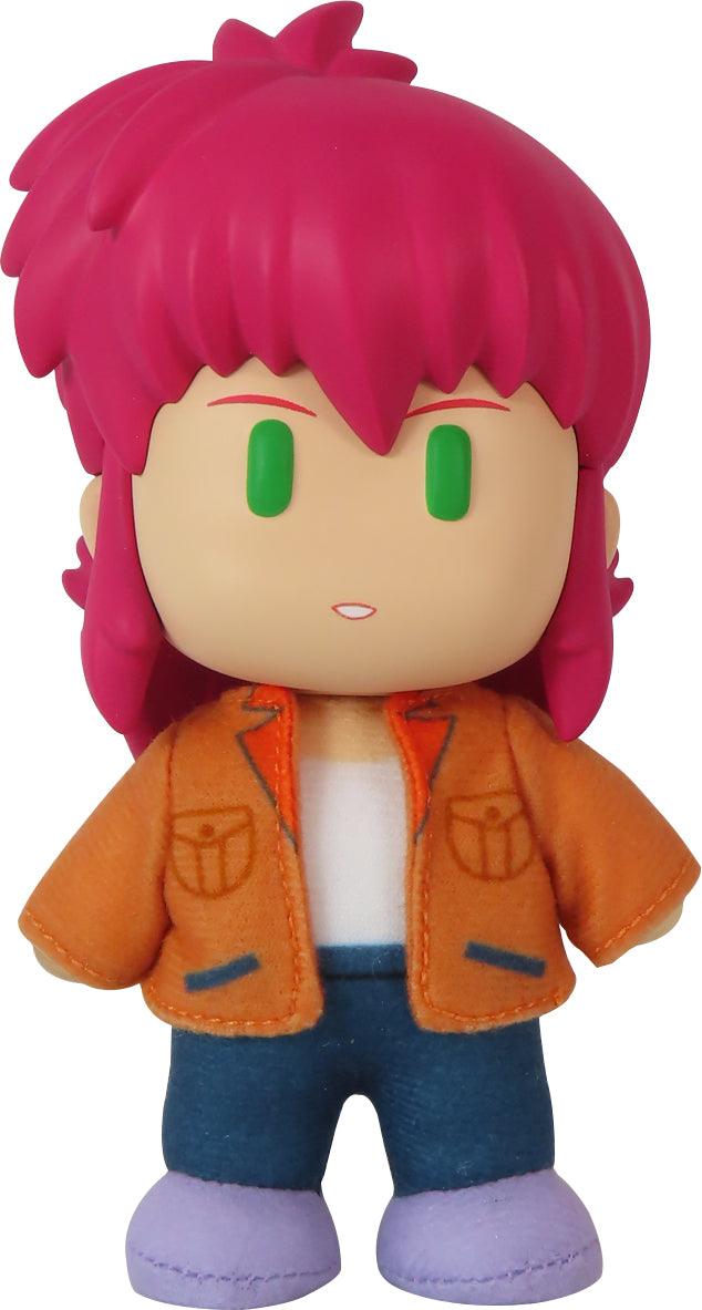 YU YU HAKUSHO - KUWABARA 3 PLASTIC HEAD MOVABLE PLUSH 4.5"H - GE 472359 - Great Eastern Entertainment