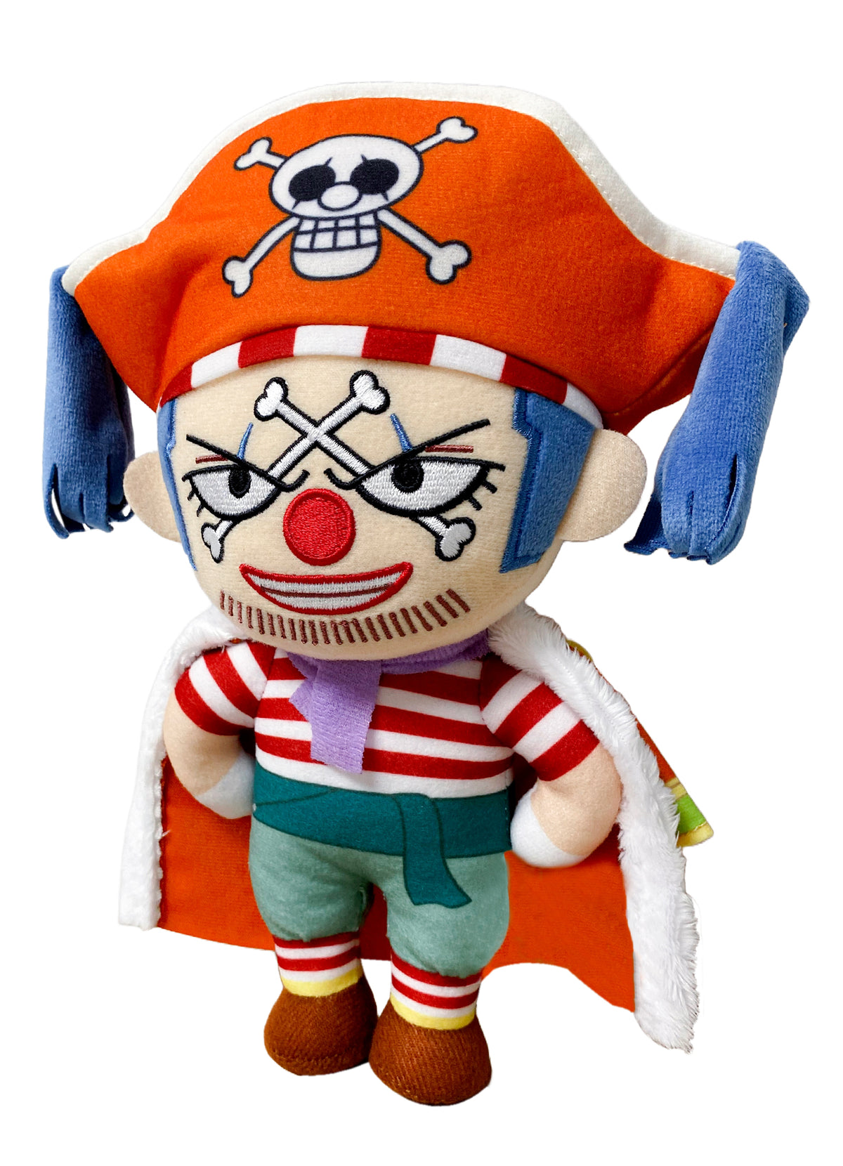 One Piece: Buggy The Clown (East Blue) Plush 8"H