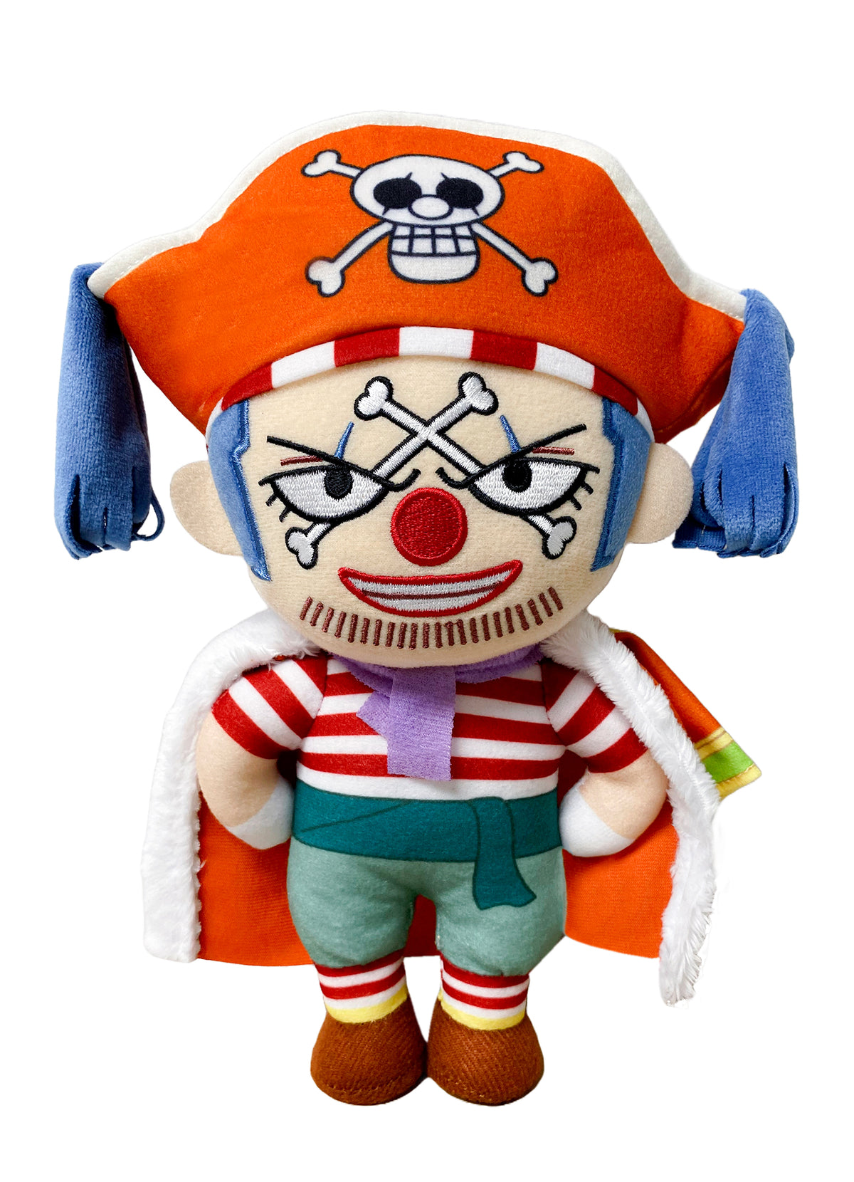 One Piece: Buggy The Clown (East Blue) Plush 8"H