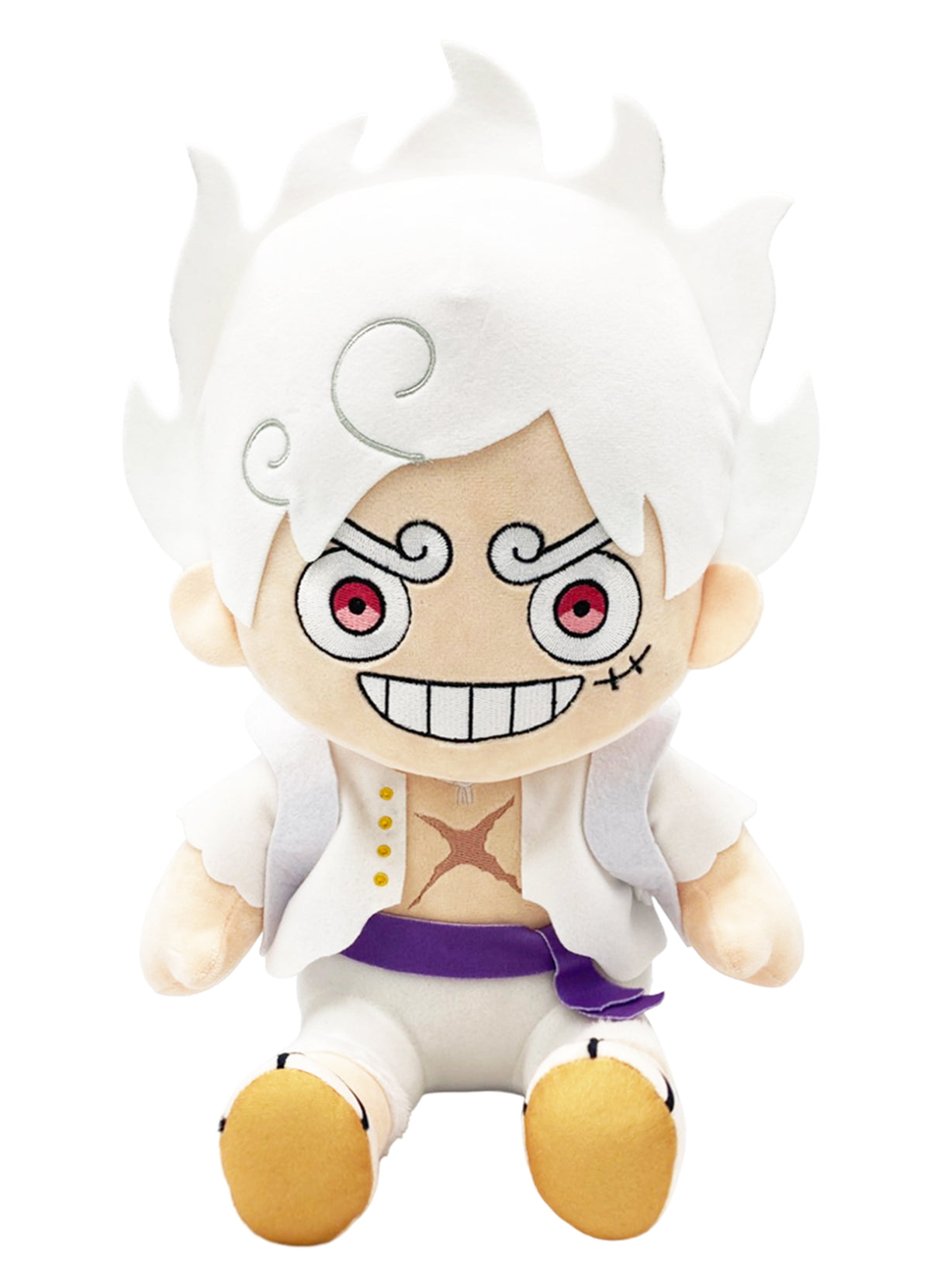 ONE PIECE - LUFFY GEAR 5 GRIN SITTING POSE PLUSH 12"