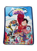 ONE PIECE - FUTURE ISLAND EGGHEAD GROUP CHARACTERS THROW BLANKET