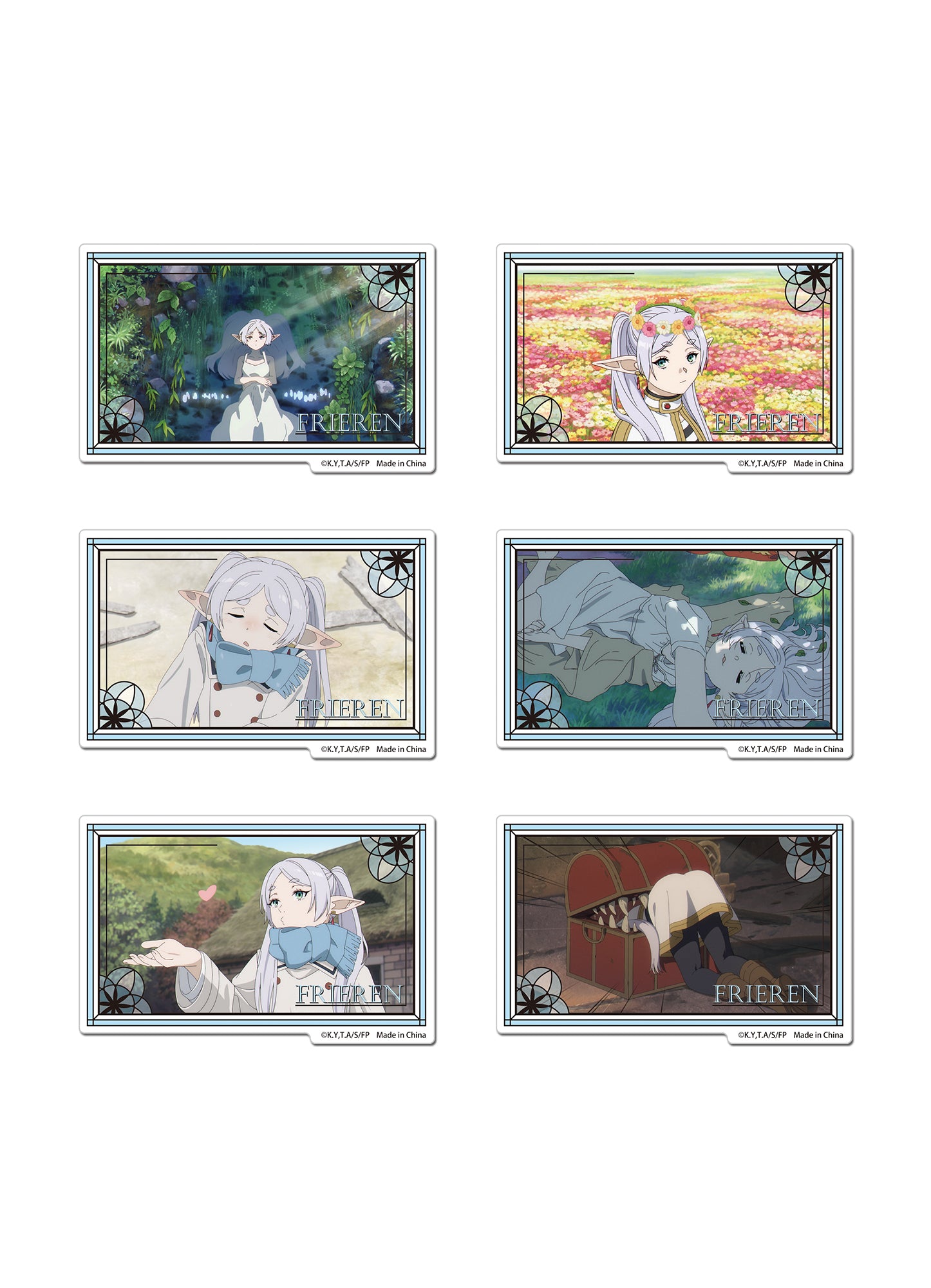 FRIEREN BEYOND JOURNEY'S END - FRIEREN SCREENSHOT COLOR WINDOWS STYLE DIE-CUT STICKER SET