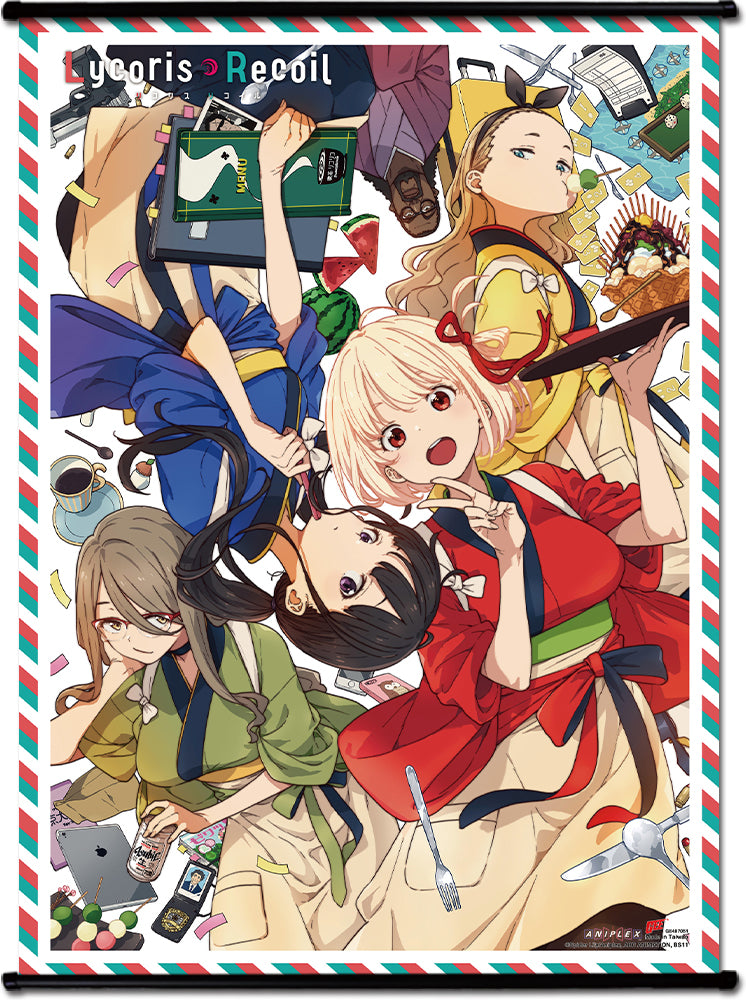 LYCORIS RECOIL - CHARACTER KV WALL SCROLL