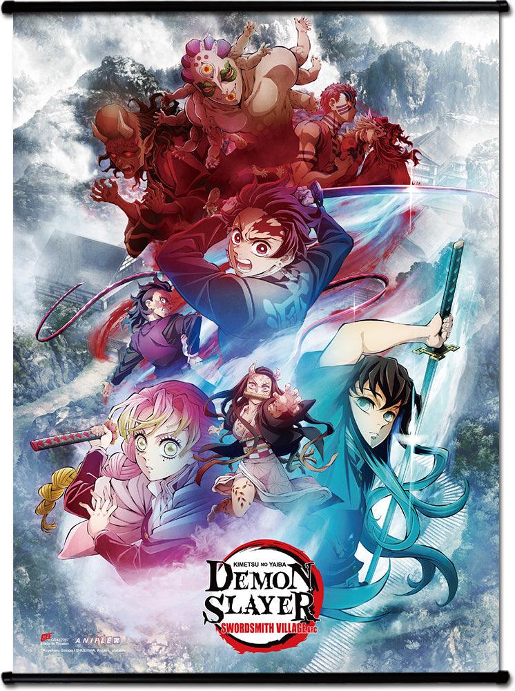 DEMON SLAYER TV3 - KEY ART 01 GROUP WALLSCROLL - Great Eastern Entertainment