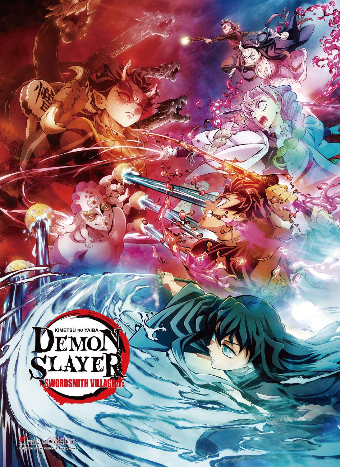 DEMON SLAYER TV3 - KEY ART 02 GROUP WALLSCROLL - Great Eastern Entertainment