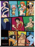 One Piece - Straw Hats Crew Portraits Collage Wallscroll