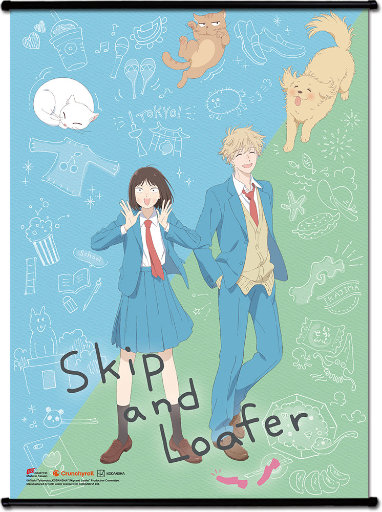 SKIP AND LOAFER - KEY VISUAL MITSUMI AND SHIMA WALLSCROLL