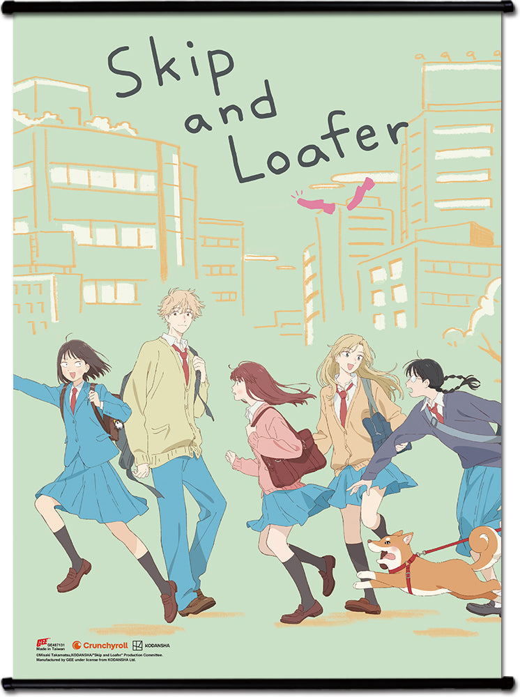 SKIP AND LOAFER - KEY VISUAL GROUP CHARACTERS WALLSCROLL