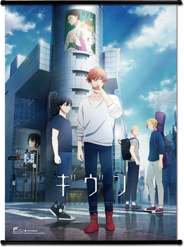 GIVEN THE MOVIE TO THE SEA- GROUP CHARACTER KEY VISUAL WALL SCROLL