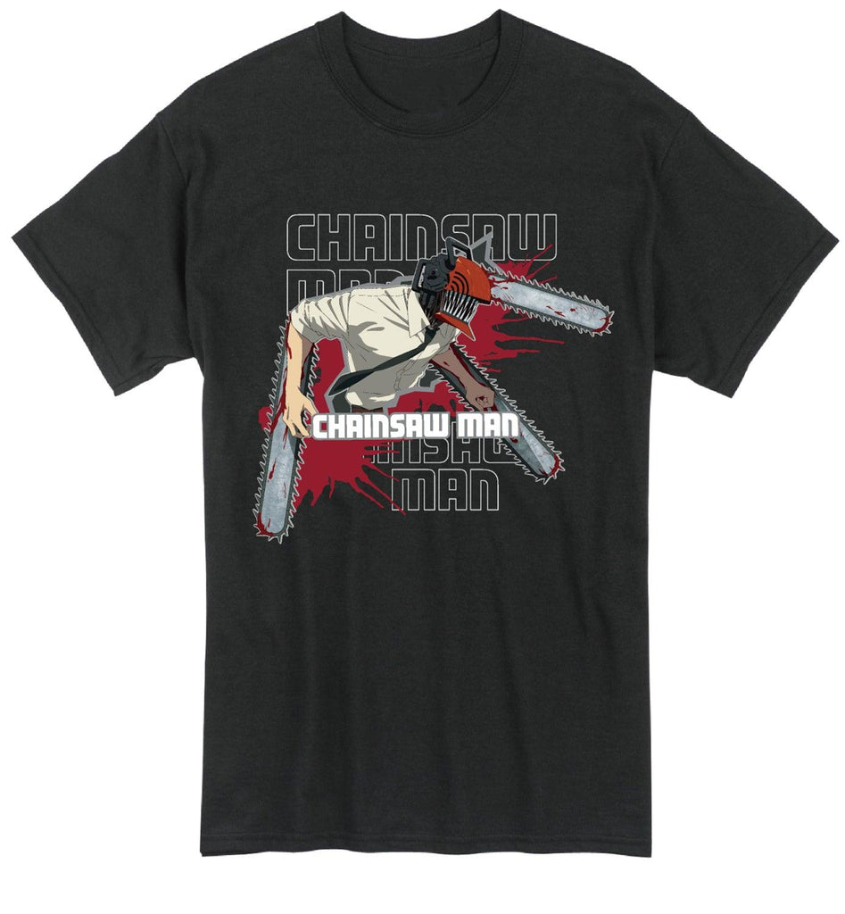 CHAINSAW MAN - CHAINSAW MAN IN FIGHTING POSITION MEN'S T-SHIRT - Great Eastern Entertainment