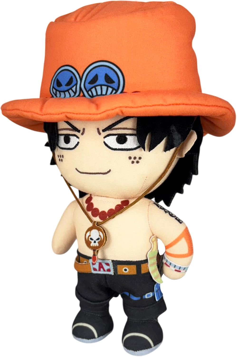 One Piece - Portgas D. Ace (Face Changing) Plush 8" H