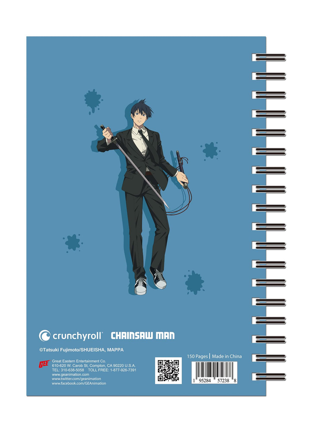 Chainsaw Man - Aki Hayakawa Spiral Notebook
