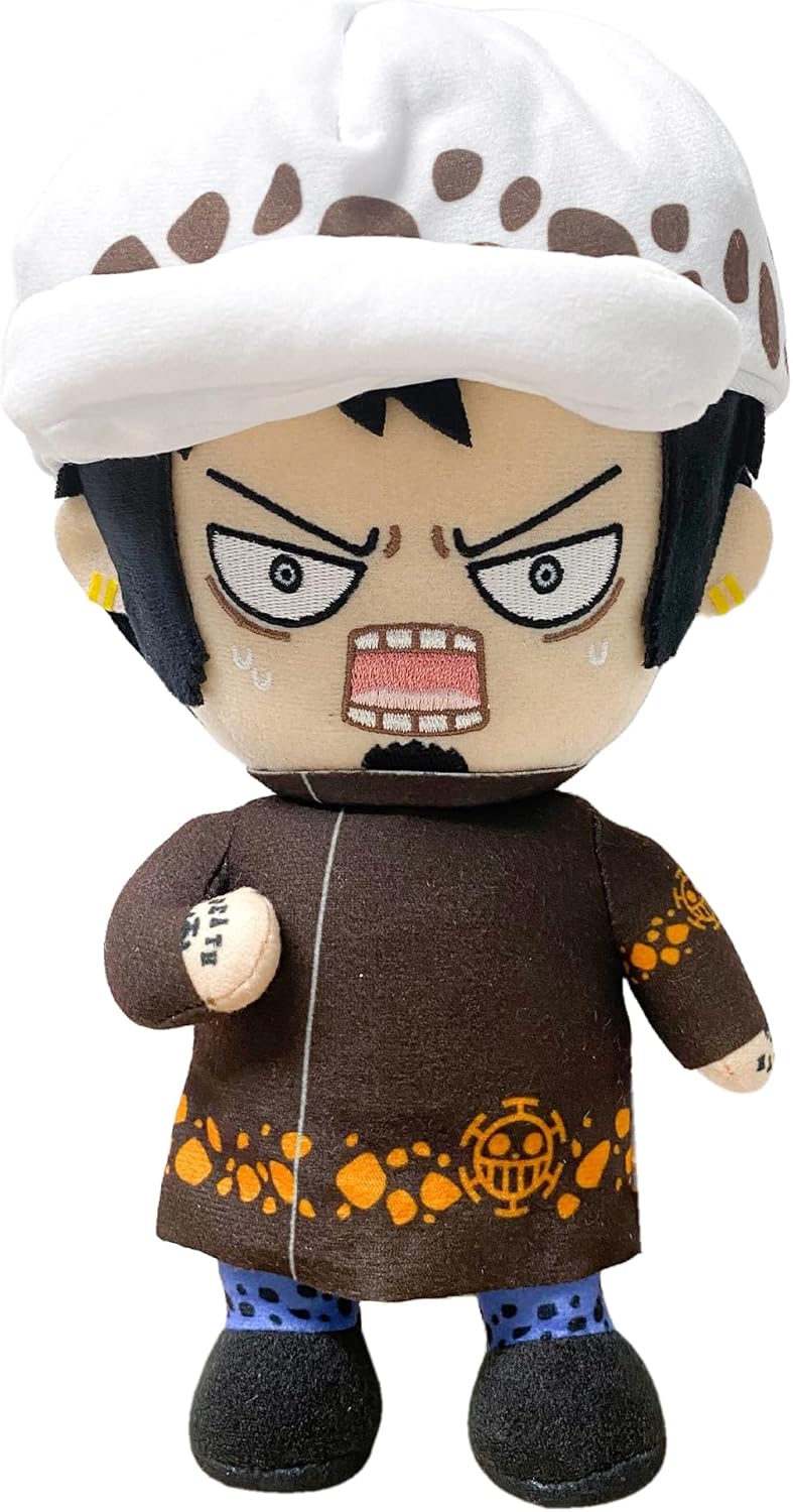 One Piece - Trafalgar D. Water Law (Face Changing) Plush 8" H