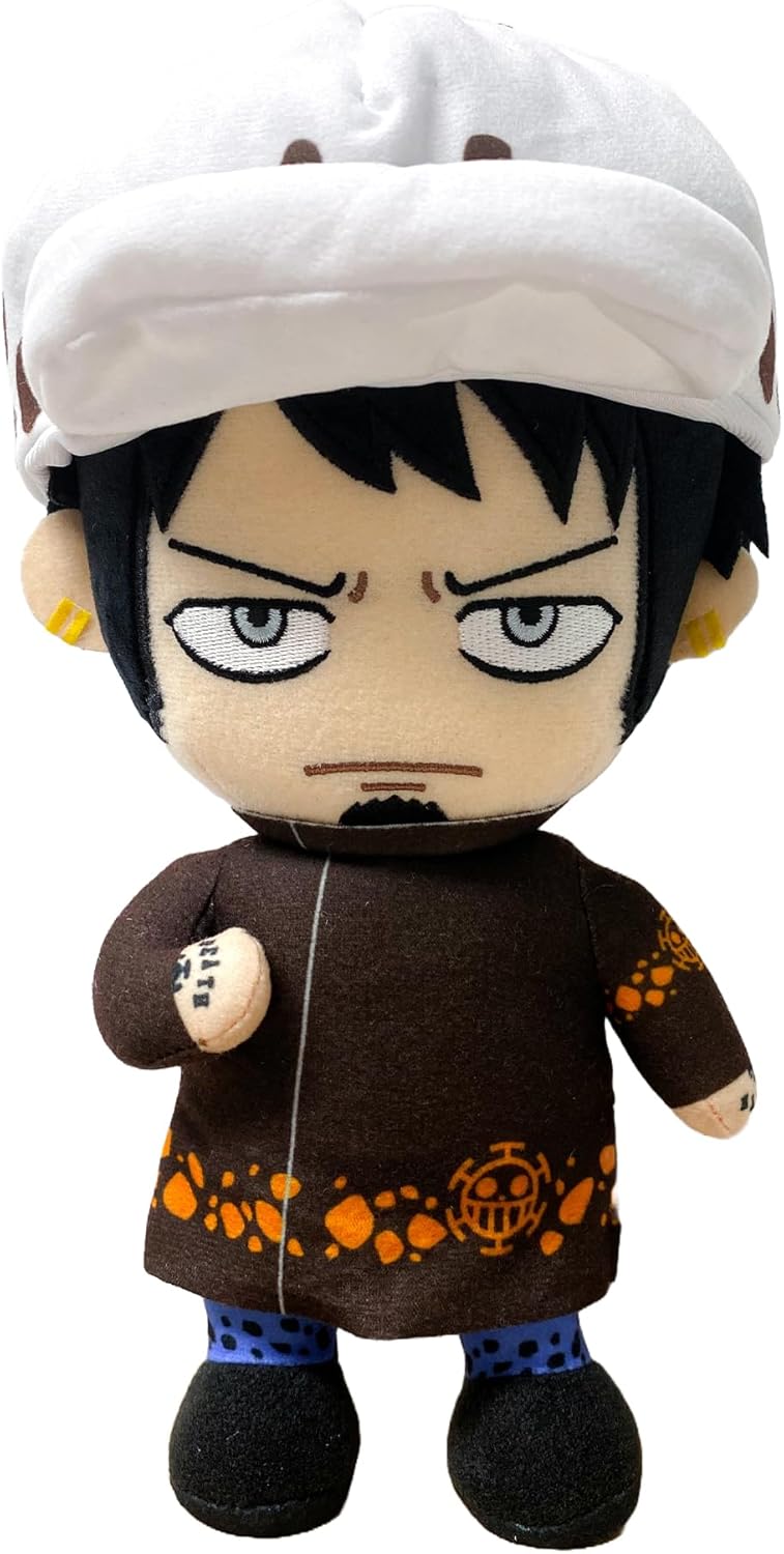 One Piece - Trafalgar D. Water Law (Face Changing) Plush 8" H