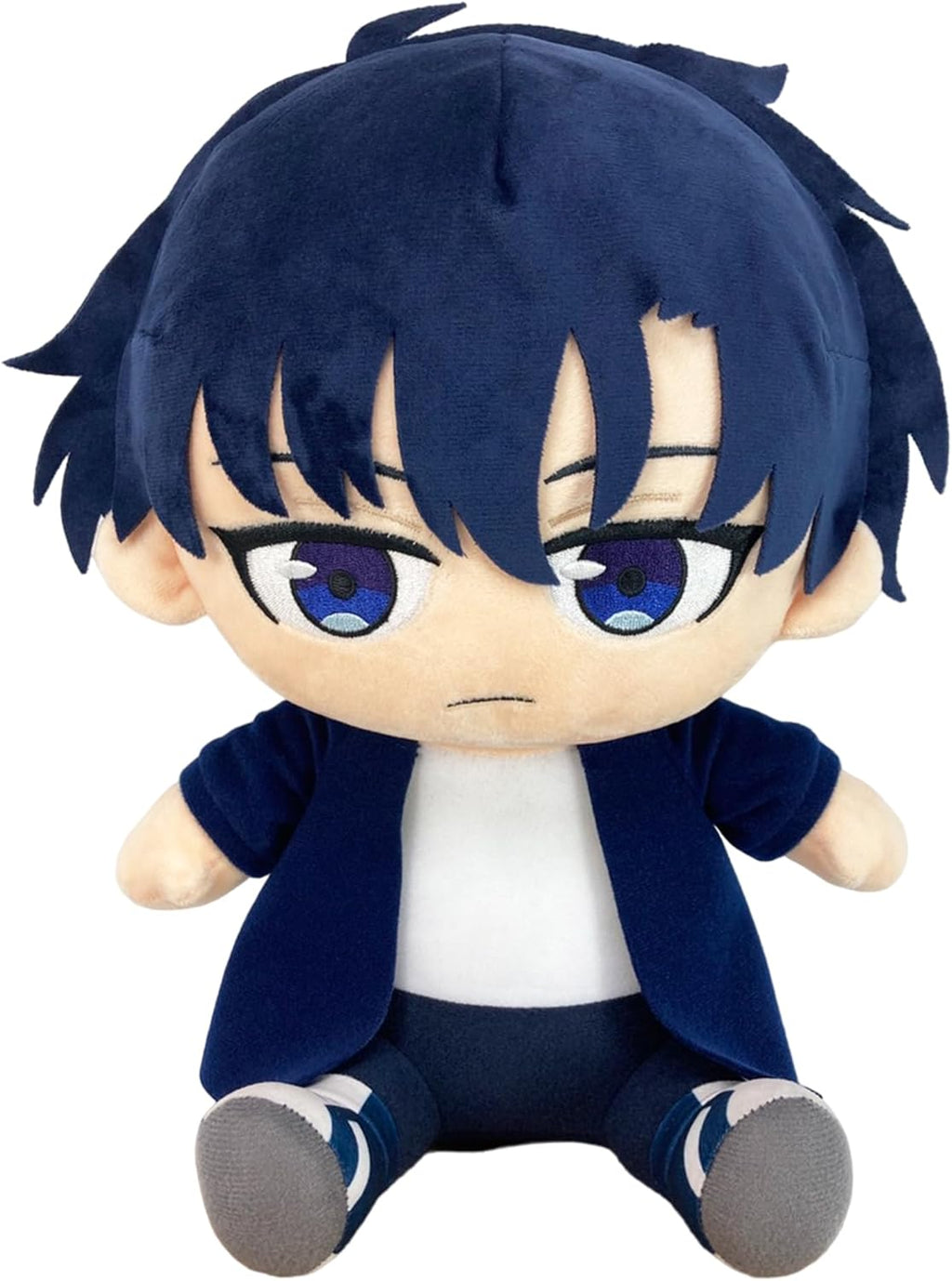 Solo Leveling - Sung Jinwoo (Shadow Monarch) Sitting Pose Plush 12" H