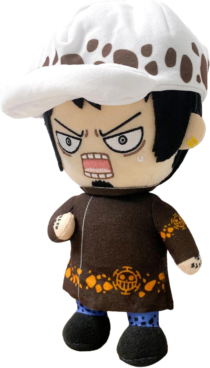 One Piece - Trafalgar D. Water Law (Face Changing) Plush 8" H