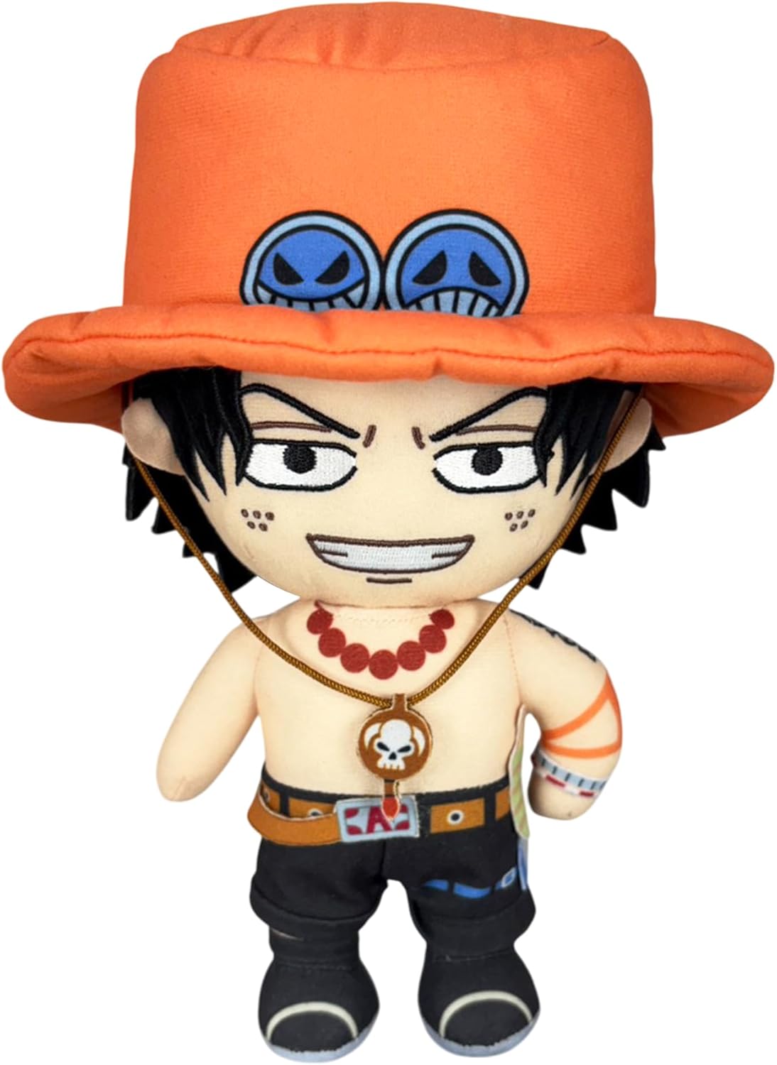 One Piece - Portgas D. Ace (Face Changing) Plush 8" H