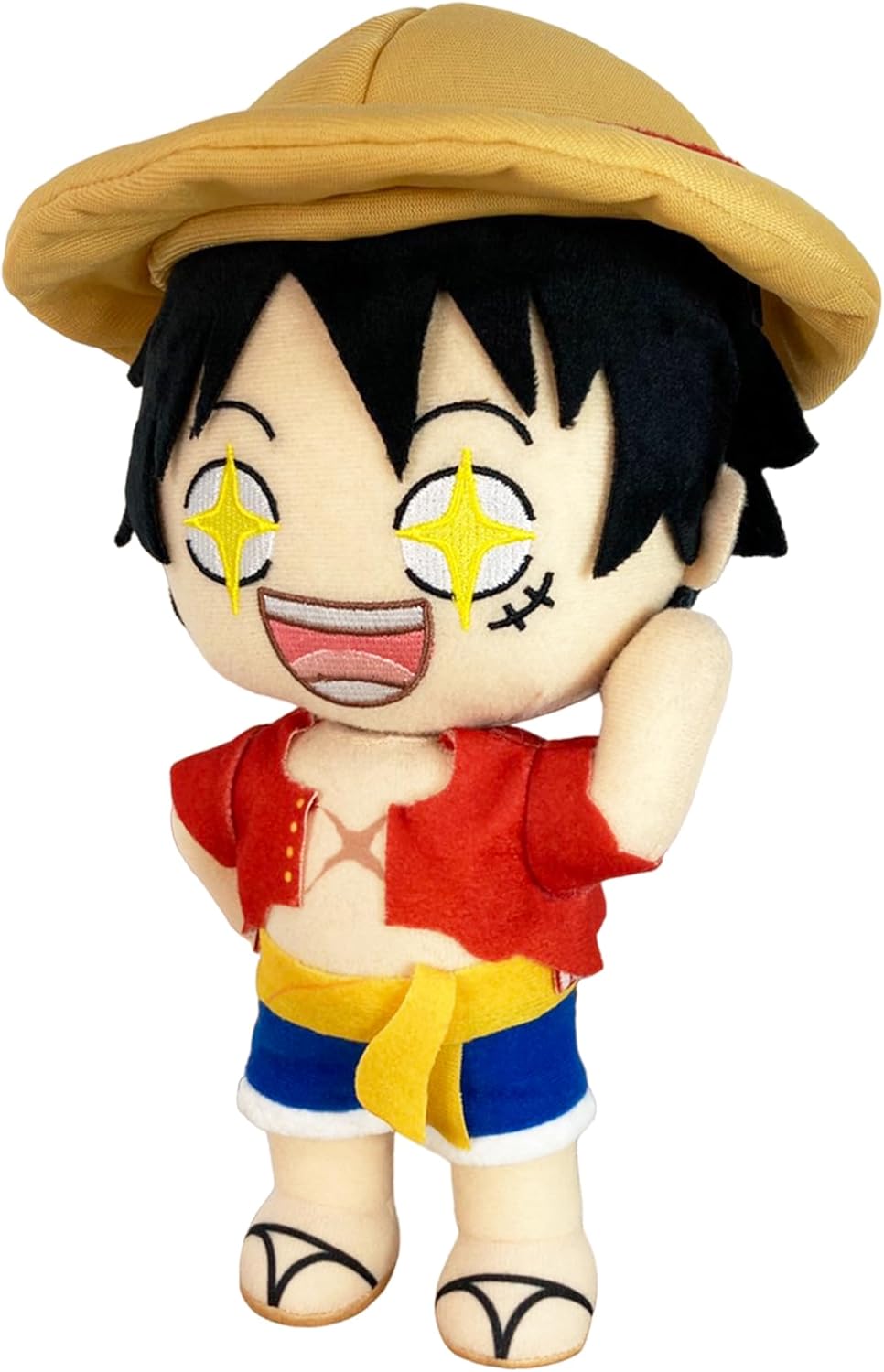 One Piece - Monkey D. Luffy (Face Changing) Plush 8" H
