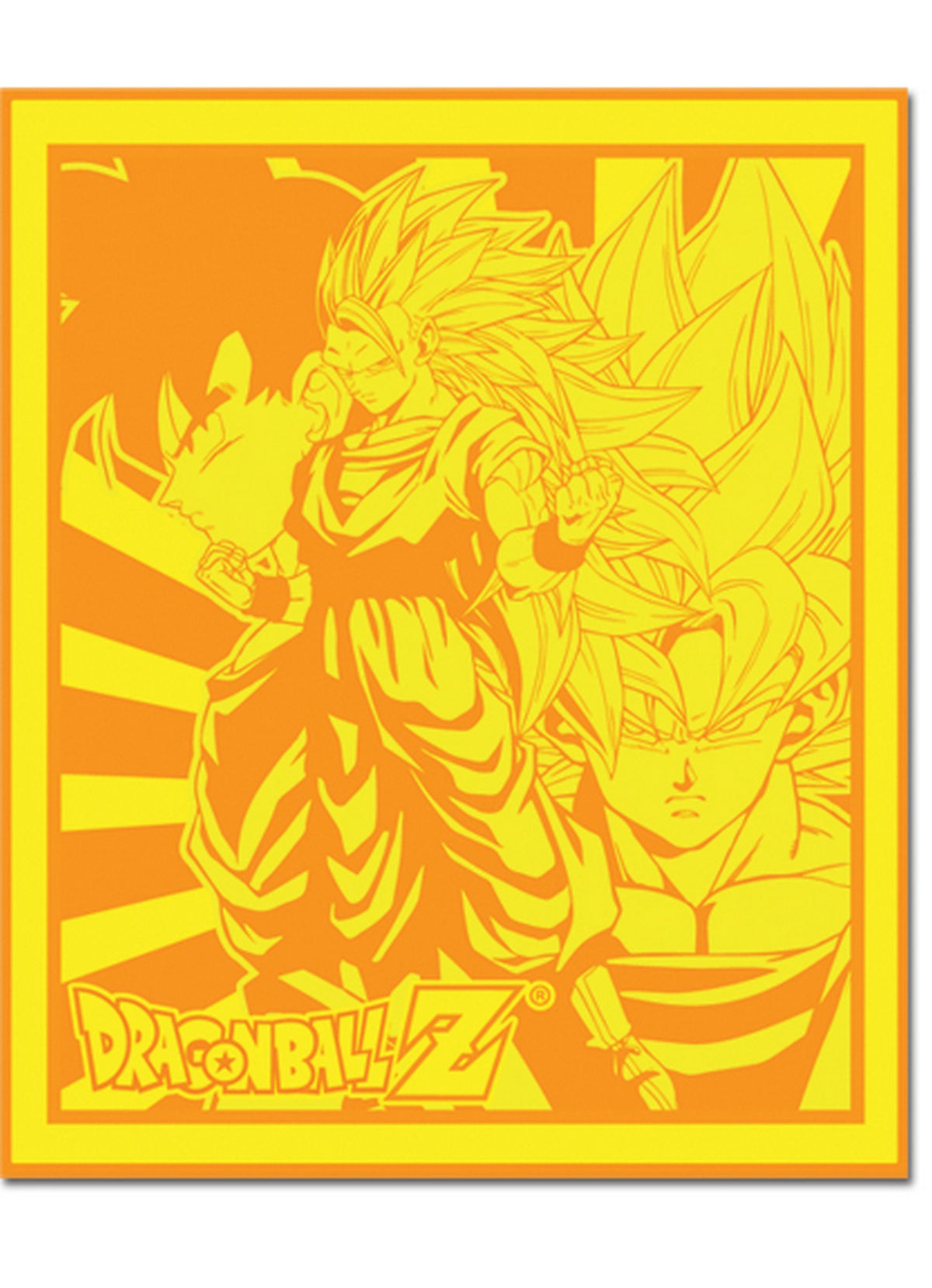 Dragon Ball Z Son Goku Throw Blanket 46"W x 60"H