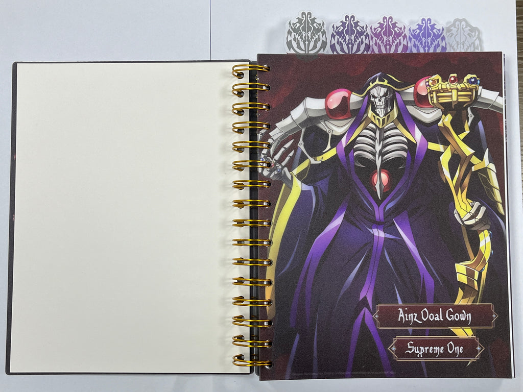 OVERLORD S1 - AINZ OOAL GOWN, OVERSEER ALBEDO TABBED NOTEBOOK