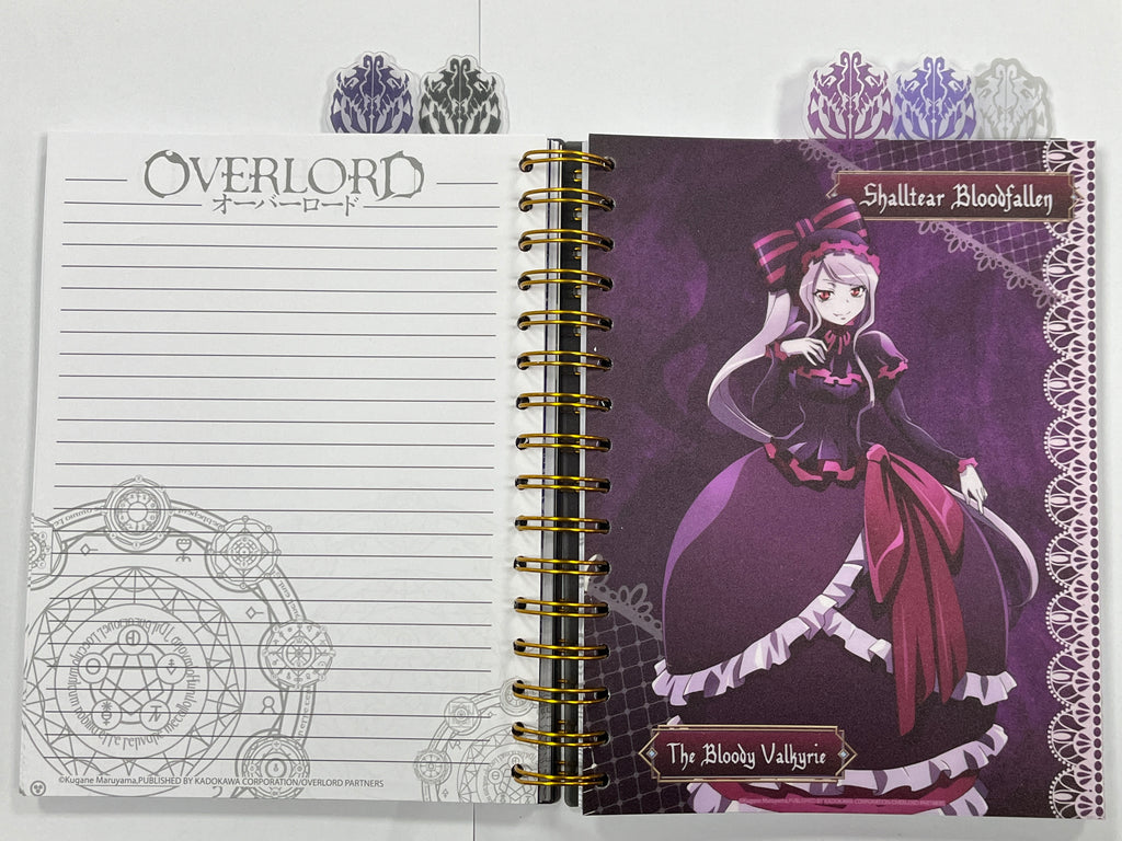 OVERLORD S1 - AINZ OOAL GOWN, OVERSEER ALBEDO TABBED NOTEBOOK