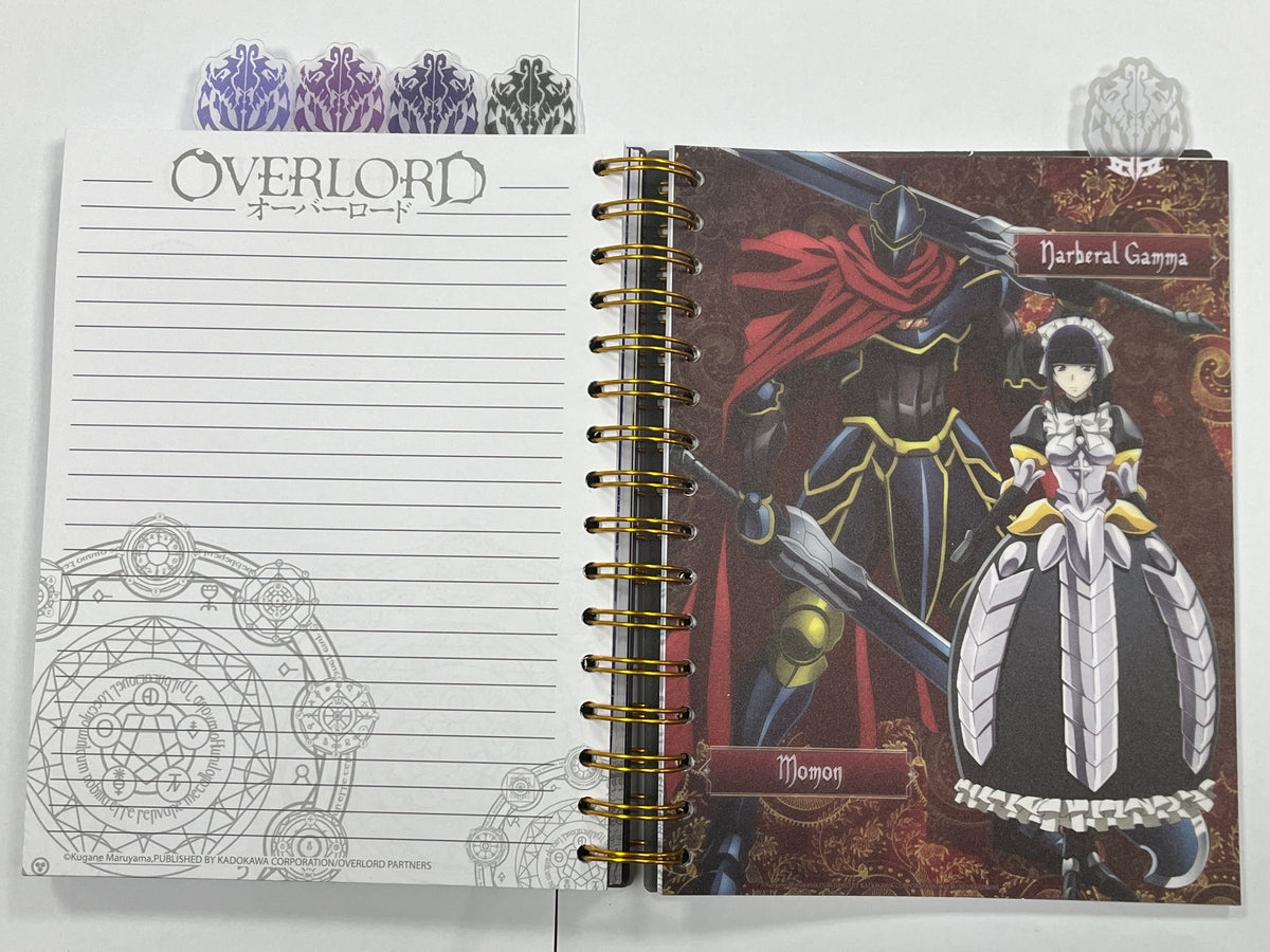 OVERLORD S1 - AINZ OOAL GOWN, OVERSEER ALBEDO TABBED NOTEBOOK