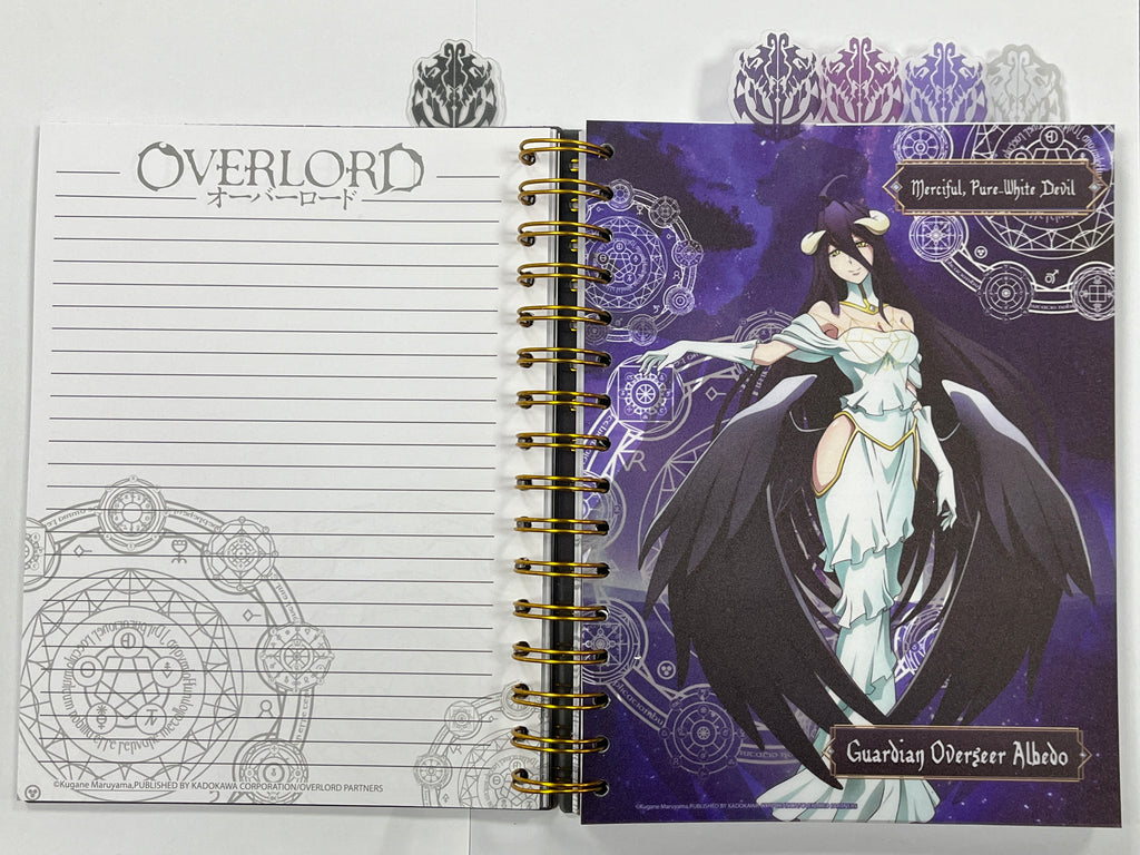 OVERLORD S1 - AINZ OOAL GOWN, OVERSEER ALBEDO TABBED NOTEBOOK