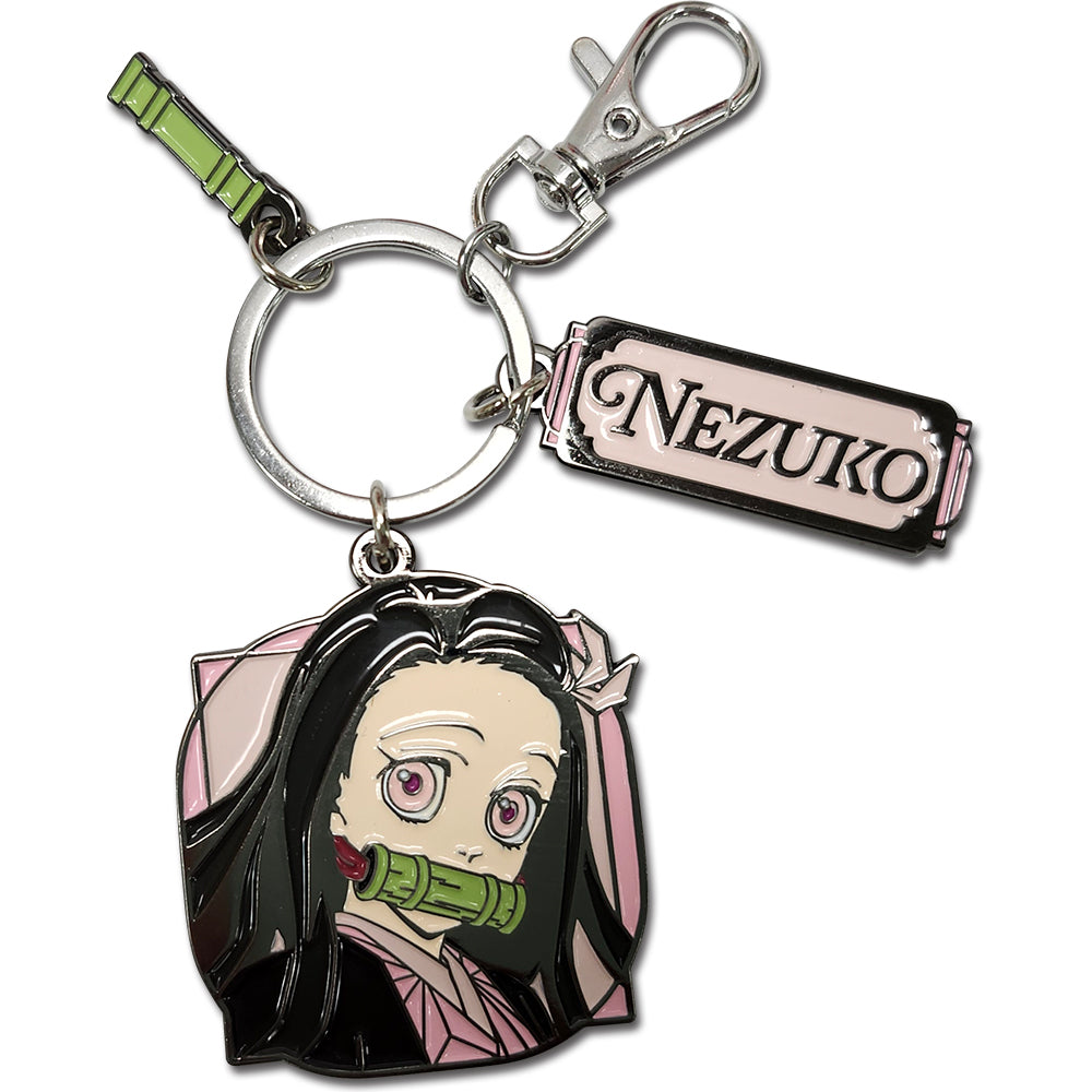 Demon Slayer - Nezuko Kamado Portrait Metal Charms Keychain