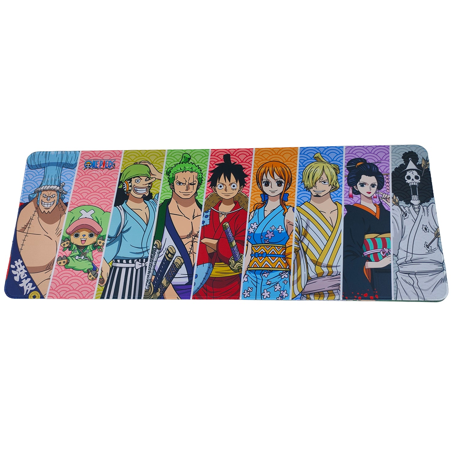 One Piece - Straw Hats Crew Portrait Line Up Mouse Pad Desk Mat 32"W x 12"L