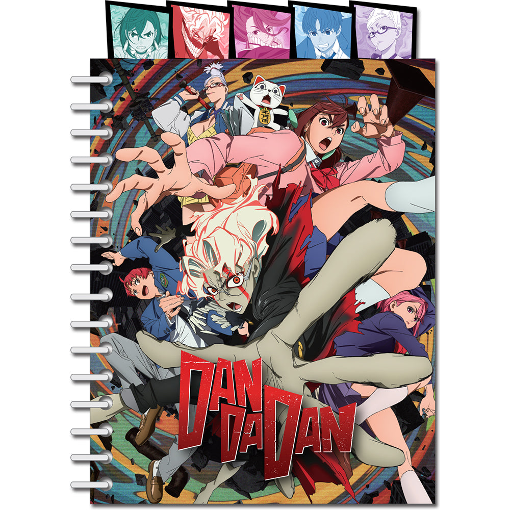 Dan Dan Dan - Team Okarun Key Art Tabbed Notebook