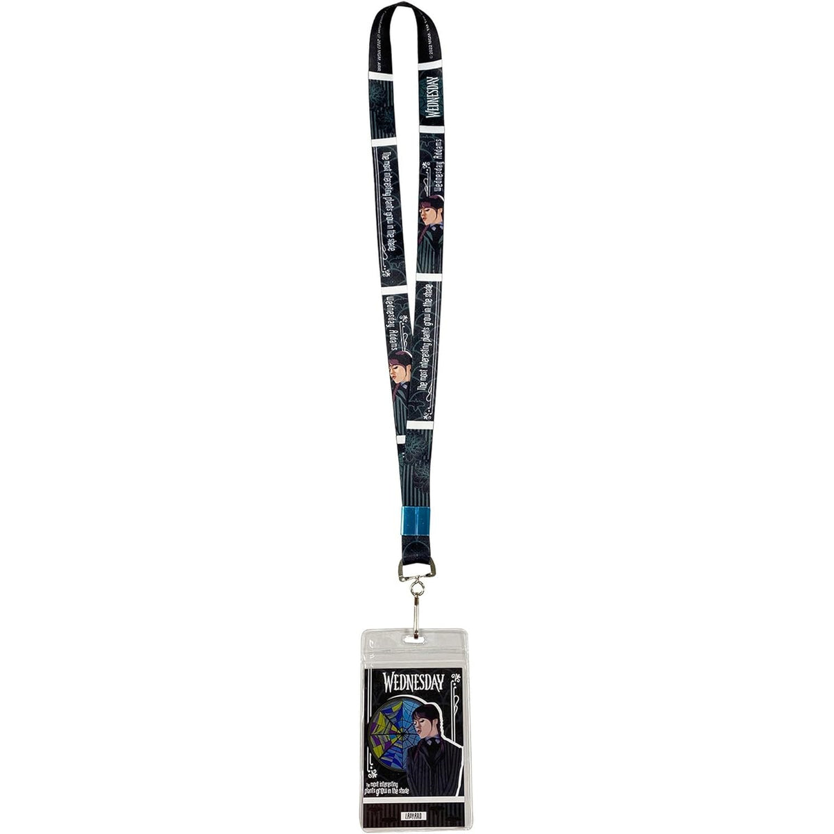 Wednesday - Wednesday "The Most Interesting Plants Grow in the Shade" Lanyard w/ Badge Holder