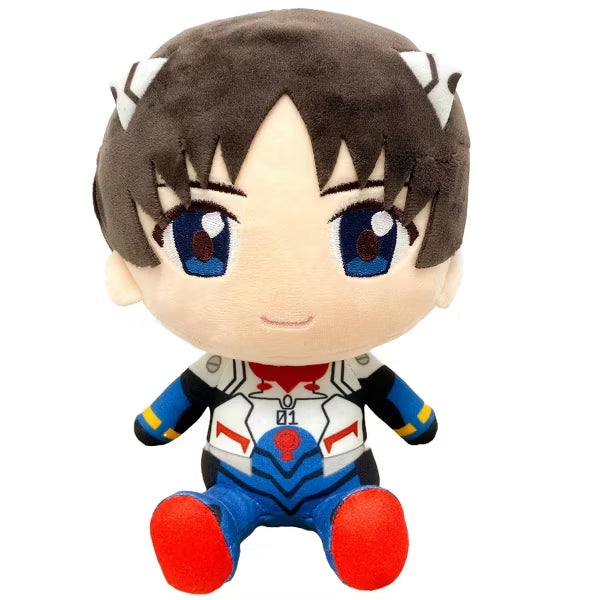 Evangelion New Movie - Shinji Ikari (Plug Suit) Sitting Plush 7"H