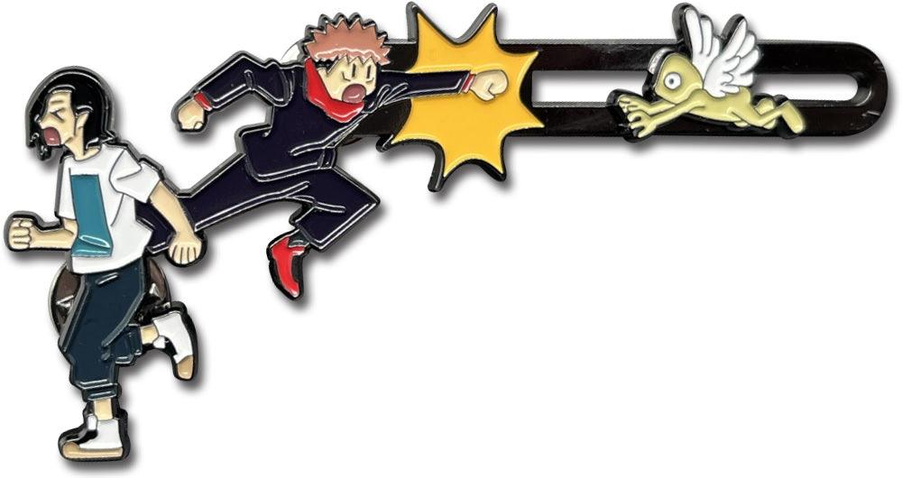 JUJUTSU KAISEN - PINSART ITADORI FIGHTING WITH FLY HEAD MOVEABLE PIN - Great Eastern Entertainment