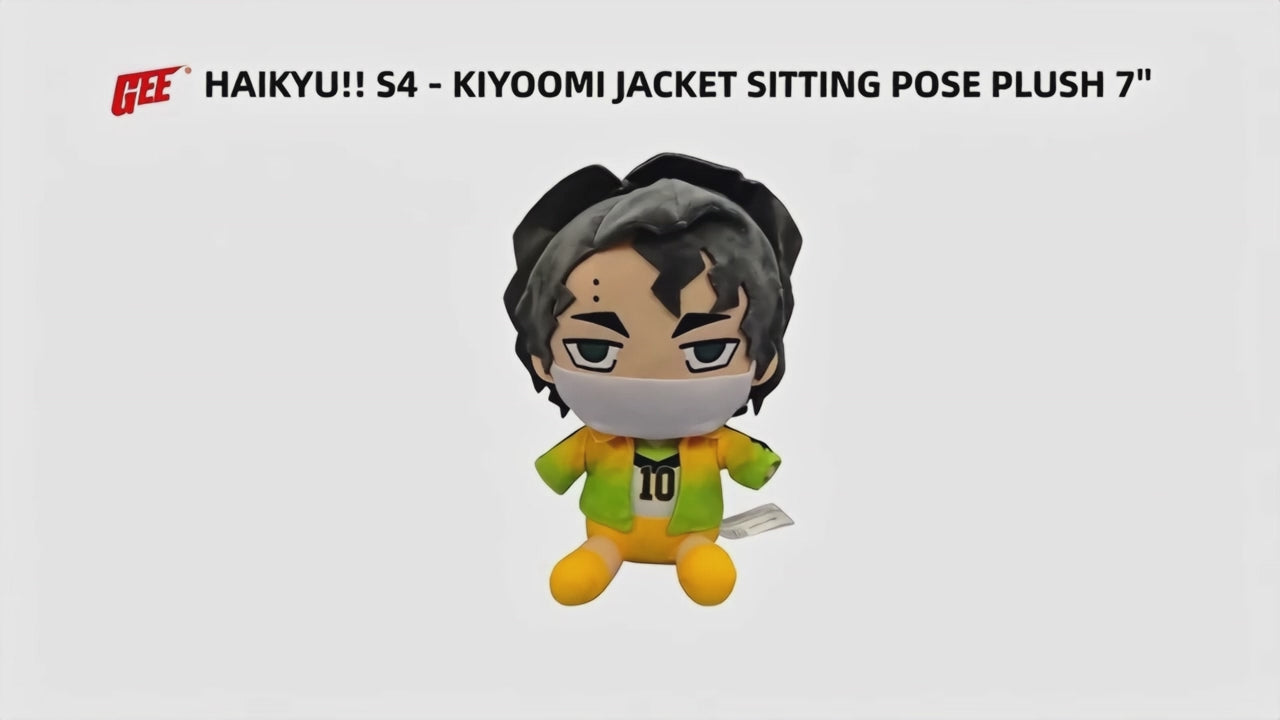 Haikyu S4 - Kiyoomi Sakusa Jacket Sitting Pose Plush 7"H