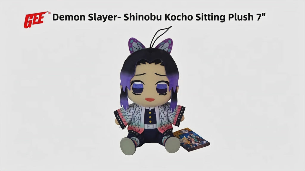 Demon Slayer - Shinobu Kocho Sitting Pose Plush 7" H