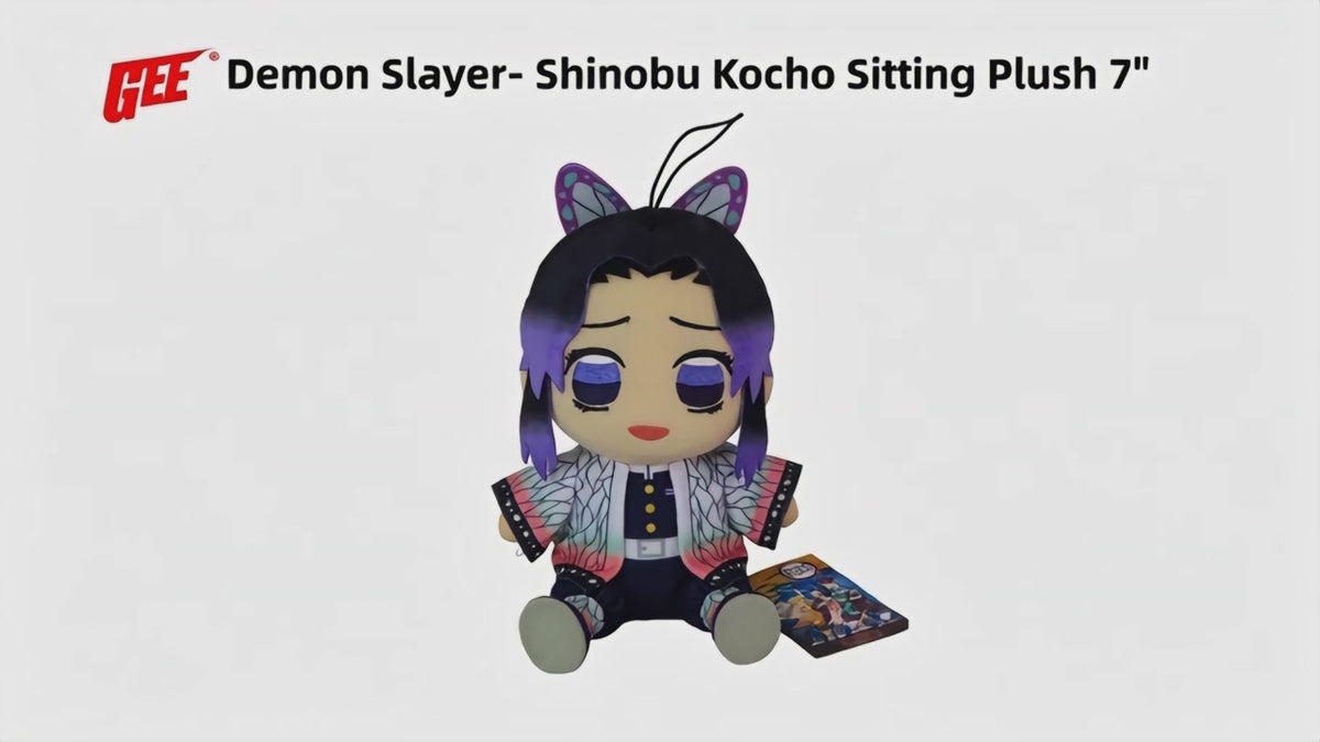 Demon Slayer - Shinobu Kocho Sitting Pose Plush 7" H